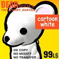 Cartoon Bear White商品
